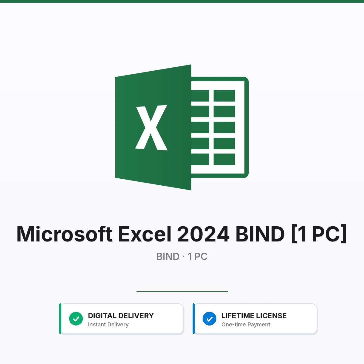 Microsoft Excel 2024 BIND [1 PC]