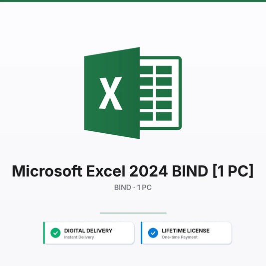 Microsoft Excel 2024 BIND [1 PC]