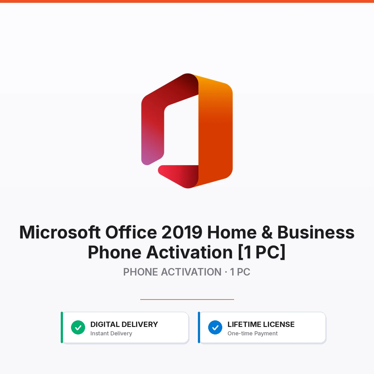 Microsoft Office 2019 Home &amp; Business Phone Activation [1 PC]