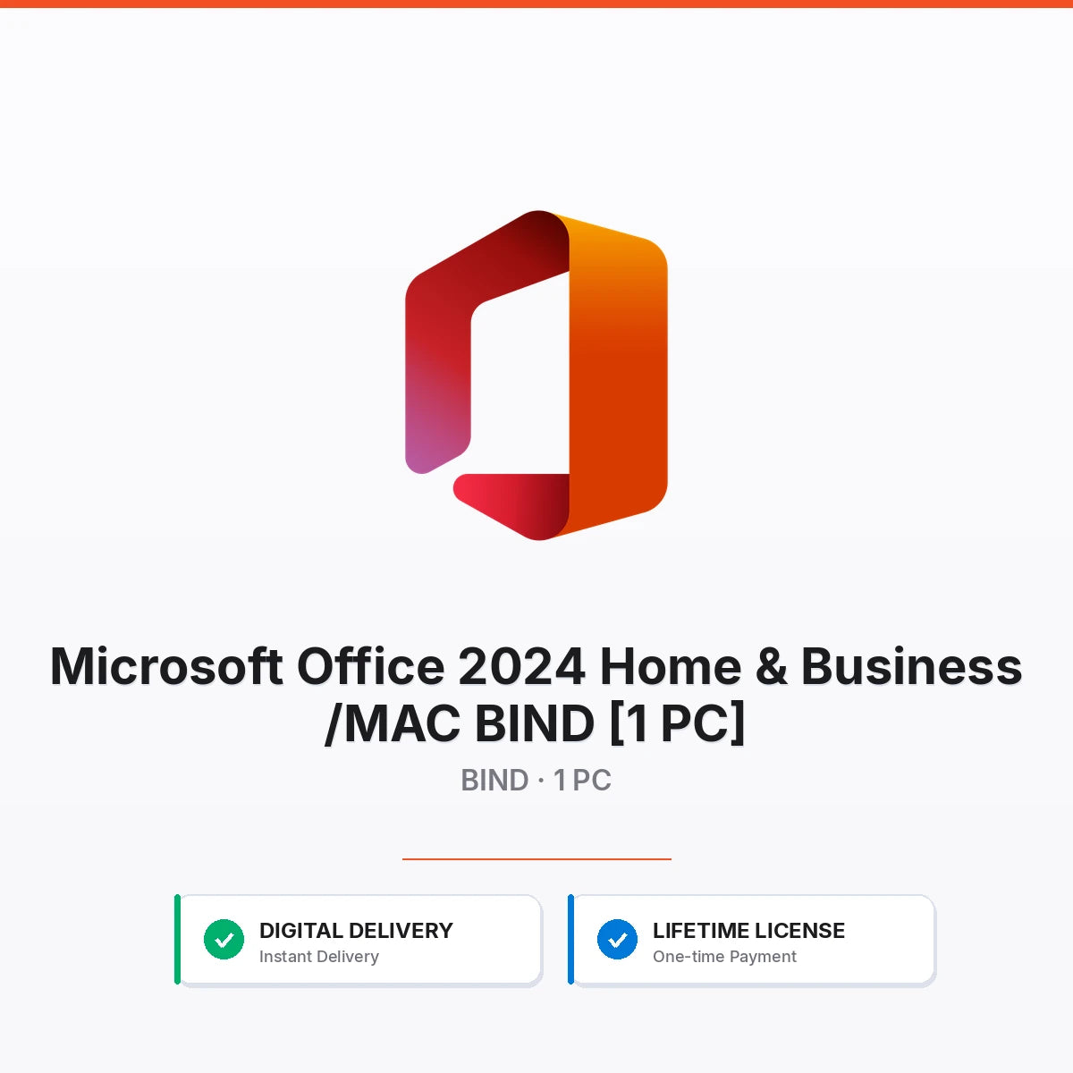 Microsoft Office 2024 Home &amp; Business /MAC BIND [1 PC]