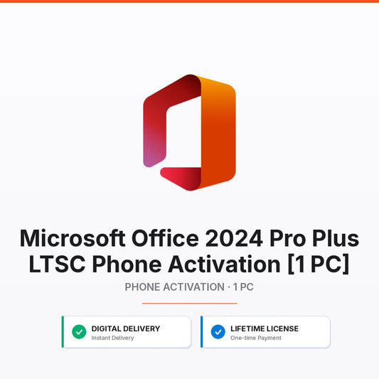 Microsoft Office 2024 Pro Plus LTSC Phone Activation [1 PC]