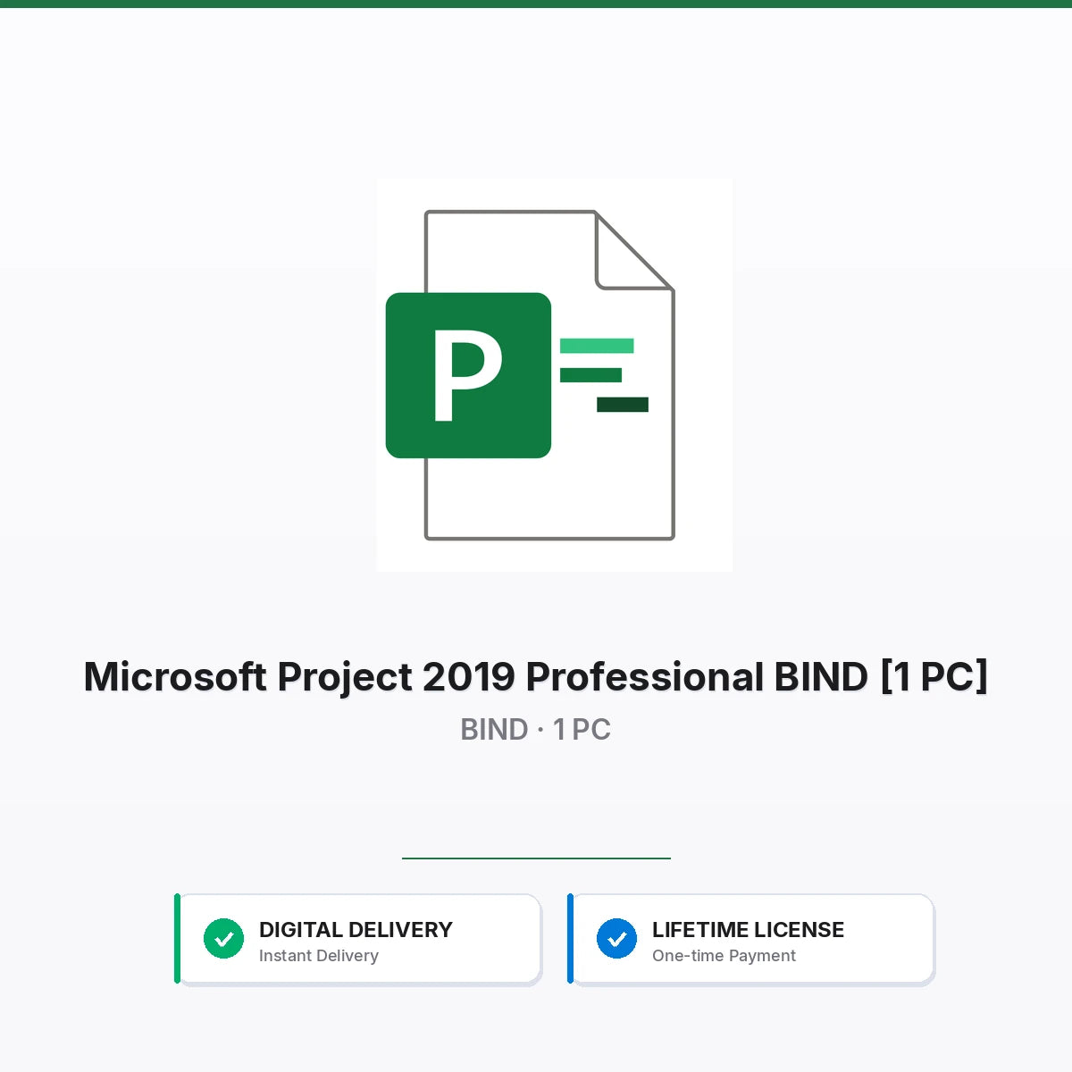 Microsoft Project 2019 Professional BIND [1 PC]