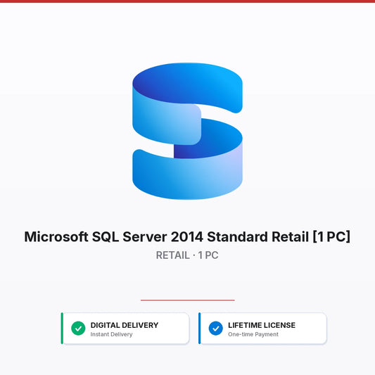 Microsoft SQL Server 2014 Standard Retail [1 PC]