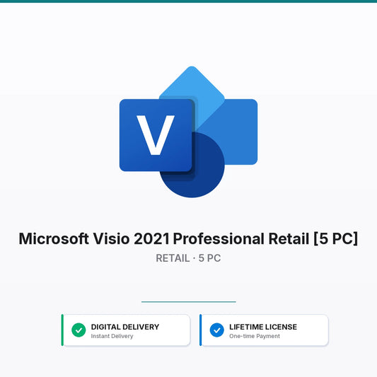 Microsoft Visio 2021 Professional Retail [5 PC]