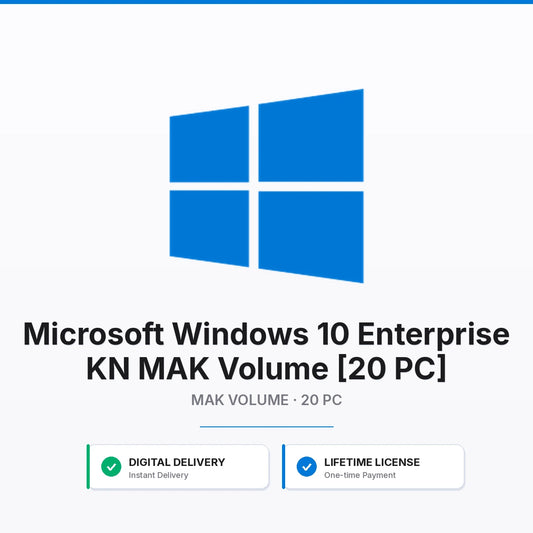 Microsoft Windows 10 Enterprise MAK Volume [20 PC]