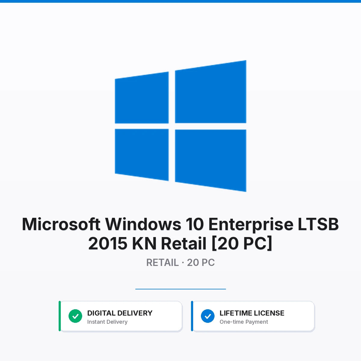 Microsoft Windows 10 Enterprise LTSB 2015 N Retail [20 PC]