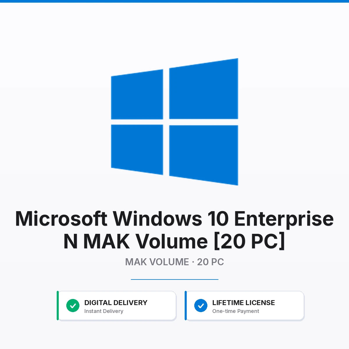 Microsoft Windows 10 Enterprise N MAK Volume [20 PC]