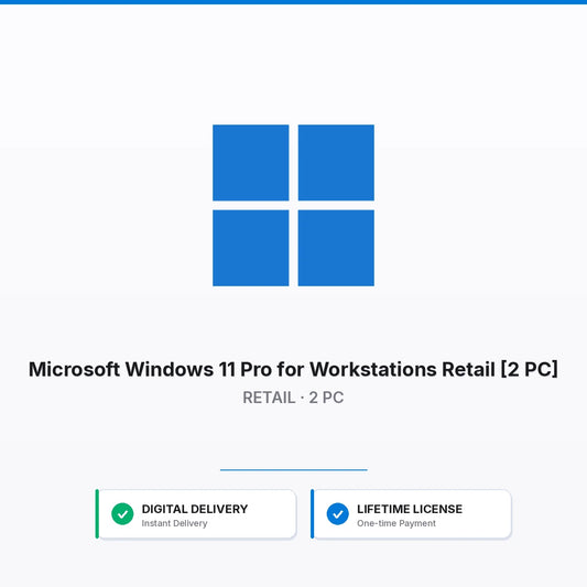 Microsoft Windows 11 Pro for Workstations Retail [2 PC]