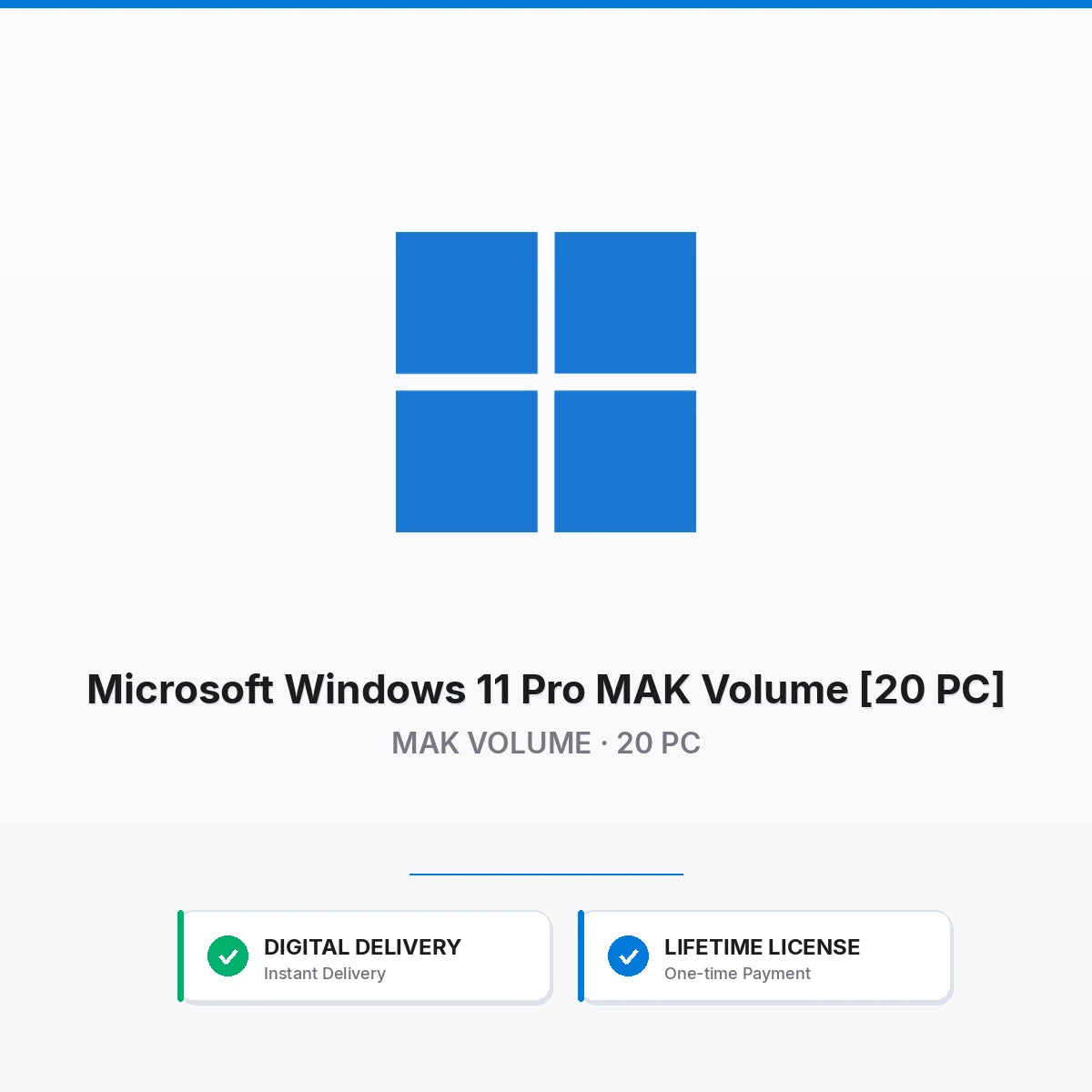 Microsoft Windows 11 Pro MAK Volume [20 PC]