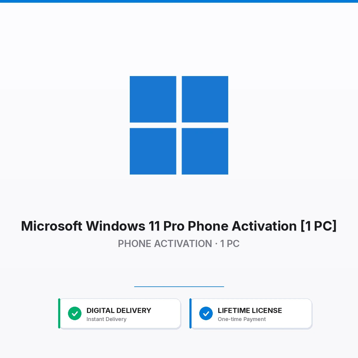 Microsoft Windows 11 Pro Phone Activation [1 PC]