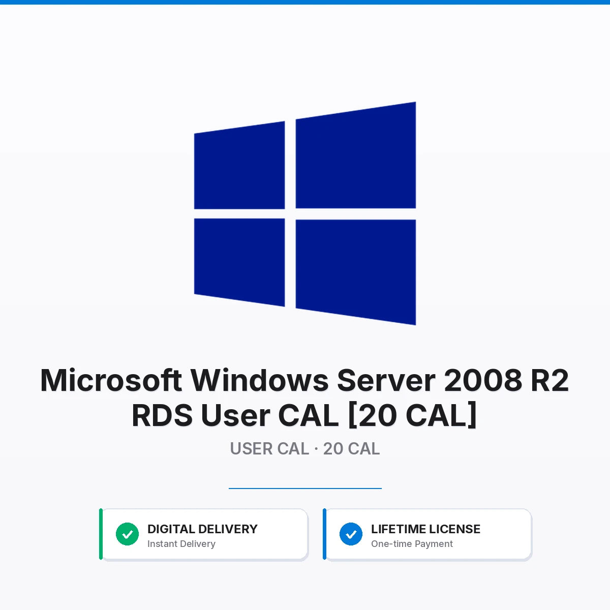 Microsoft Windows Server 2008 R2 RDS User CAL [20 CAL]