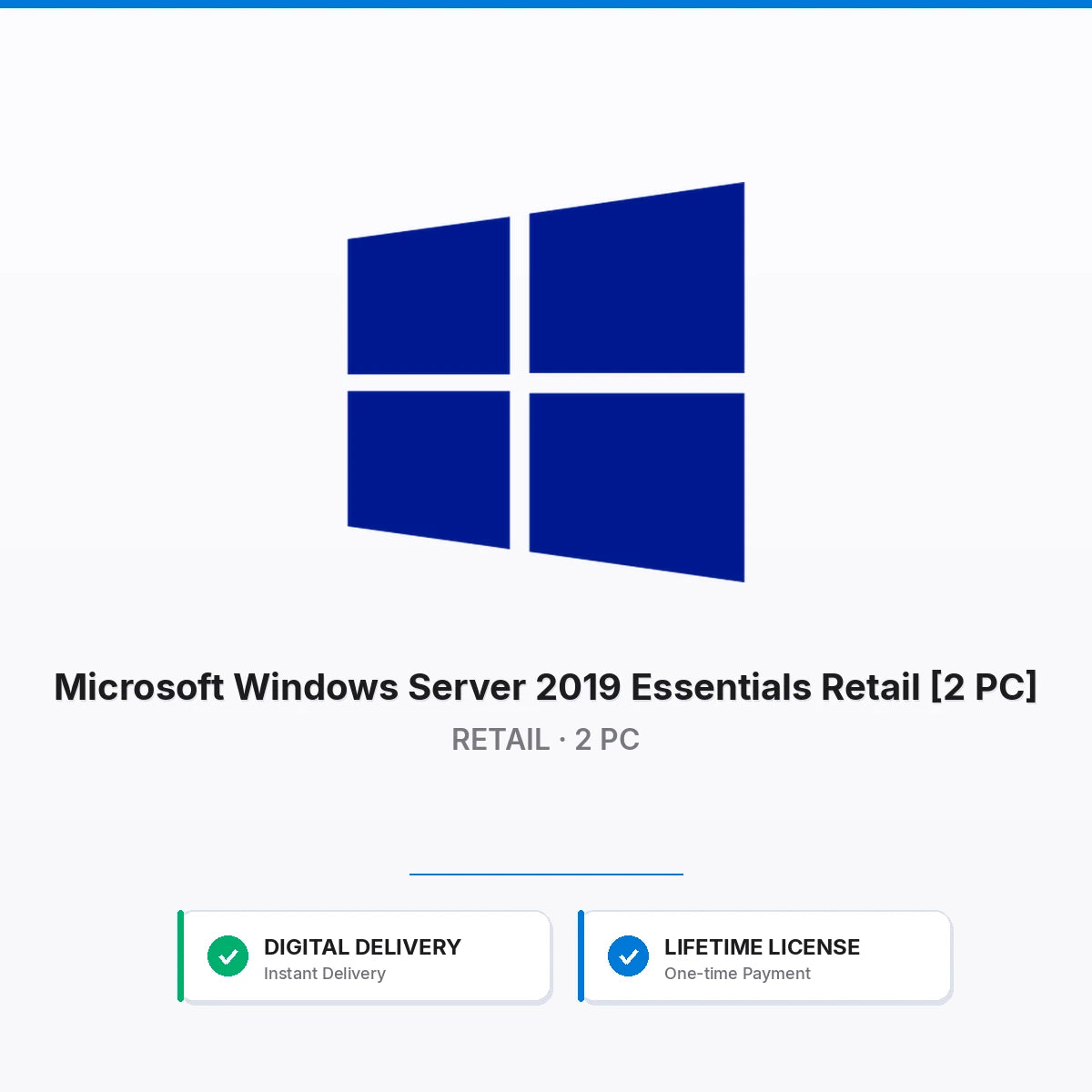 Microsoft Windows Server 2019 Essentials Retail [2 PC]